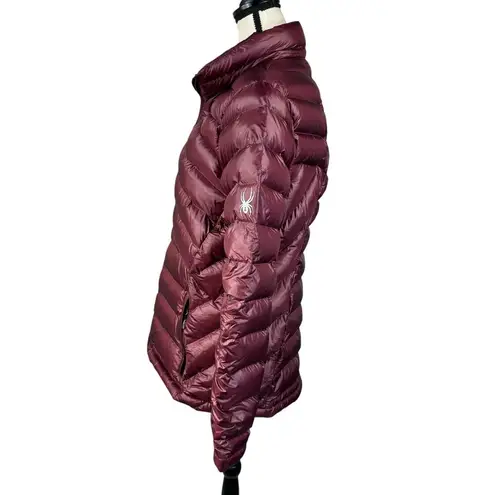 Spyder Large Womens Syrround Down Puffer Jacket Full-Zip Pockets DWR Packable