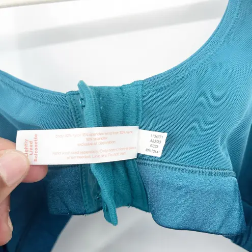 Cacique Lane Bryant Womens Smooth Lightly Lined Balconette Bra Size 42F Teal