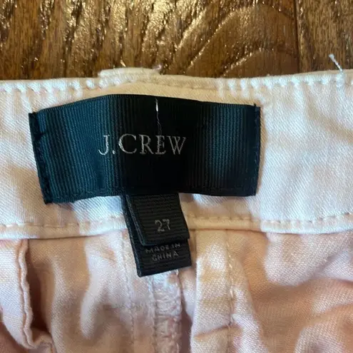 J.crew light pink mid rise chino pant size 4/27