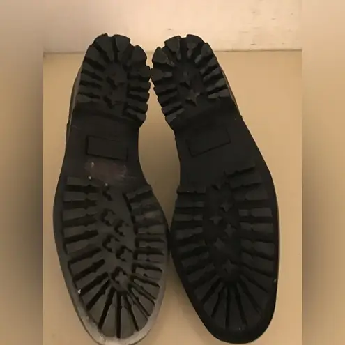 Ralph Lauren  women black leather platform Chelsea short boots US 5.5