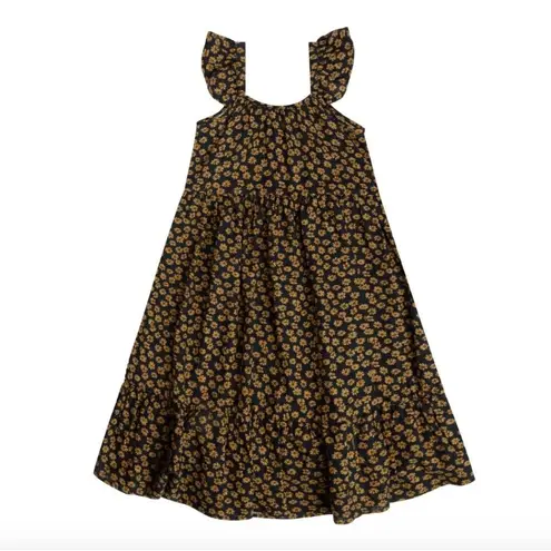 Rylee & Cru Abbie Tiered Maxi Dress Black Floral Adult Size XS