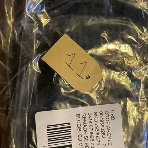 Urban Renewal Remade Super Crop Argyle Sweater Size Medium/Large