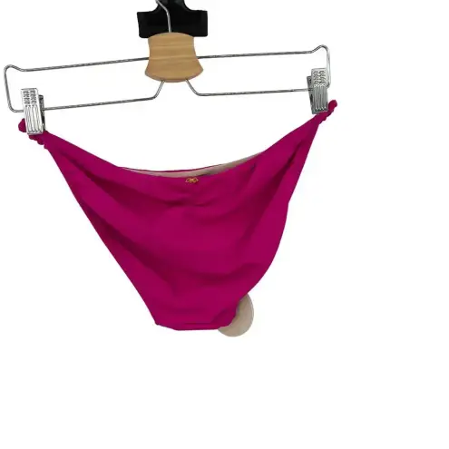 PilyQ  Athena Full Coverage Bikini Bottoms Swim Pink Lady Size‎ Large - Image 8
