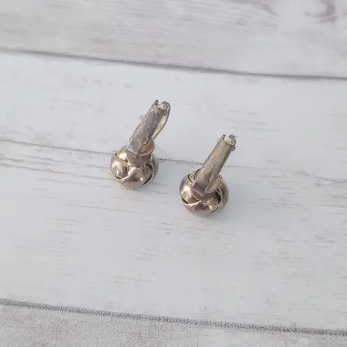 Vintage Clip On Earrings Twisted Design 3/8"