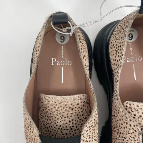 Linea Paolo Shoes Size 9 Roselle 2 Genuine Calf Hair Leather Animal Print SlipOn