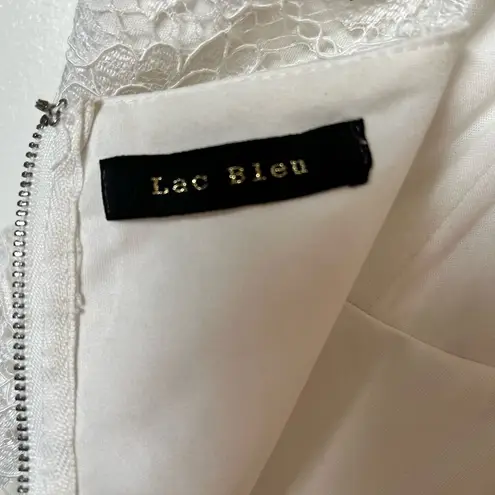 Lac Bleu  White Lace Dress Women’s Small - Image 3