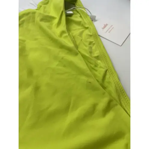 ANDIE NWT The Banded Cheeky Bottom Neon Lemon Swim Suit Briefs Size Large