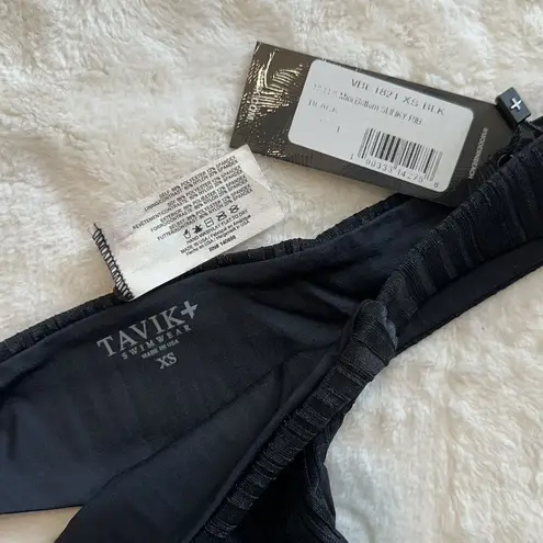 NWT Tavik Bella Mini Swim Bottom Slinky Rib in Black