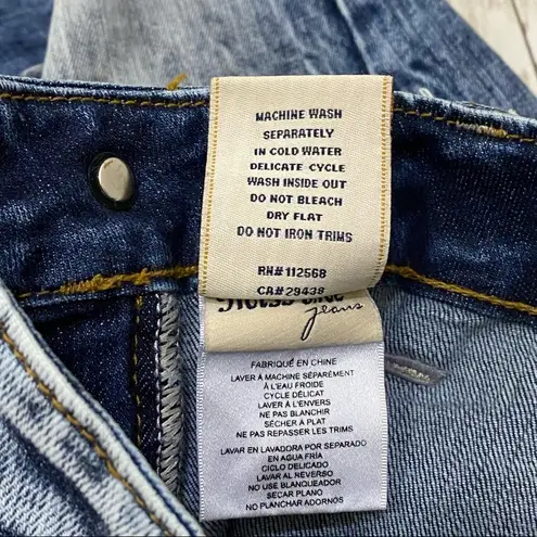 Miss Me  MP8677P Vintage 4 Mid Rose Cuffed Capri Jeans Size 24