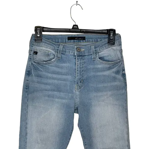 Kancan Women Jeans Skinny‎ Raw Light Wash Denim Mid