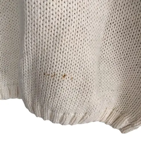 Nuggets Vintage Floral Knit Sweater Cottagecore Size L