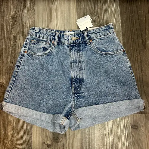 ZARA Hi-Rise Mom Fit Jean Short NWT