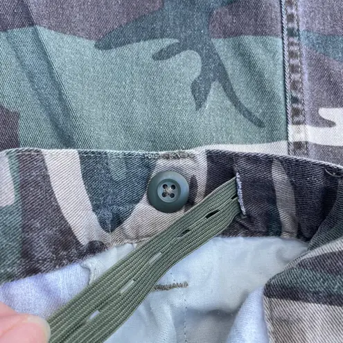 Game Winner Vintage Green Camo Cargo Pants Zip Off Shorts