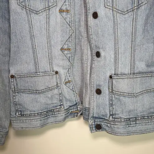 Eddie Bauer Vintage  20 Metal Button Blue Denim Jean Jacket Women Medium Top Auth