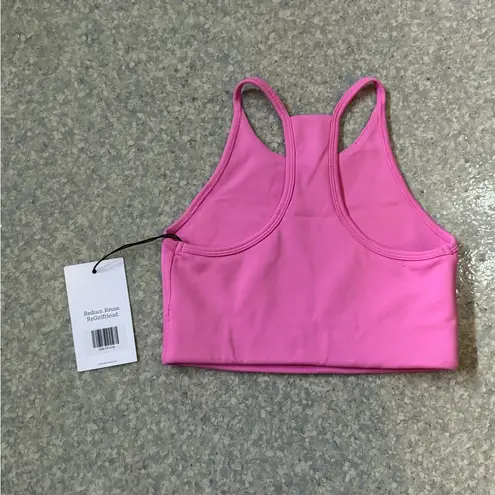 Girlfriend Collective halter bra in bubblegum (discontinued) XXS NWT