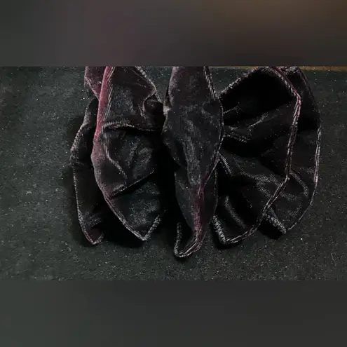 Vintage 90s Big Velvet Hair Bow Barrette Clip Ribbon Goodys Oversized Wine Red