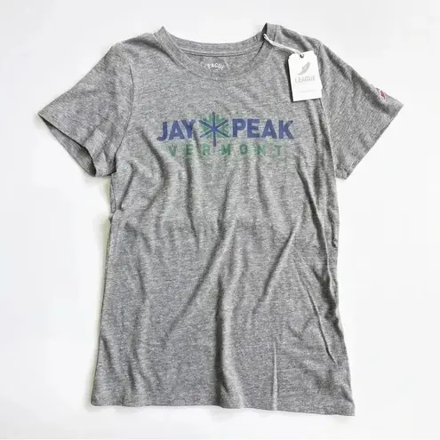 Jay Peak Vermont Ski Resort Women’s Short Sleeve Tshirt NWT L Gray Size L