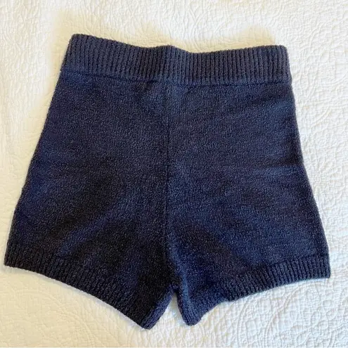 One Grey Day Joss Short Knit Ribbed Navy Blue Size Small S NWT