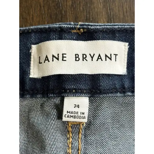 Lane Bryant  Signature Fit Boyfriend Capri Jeans Dark Wash Women's Size 24 $69.95