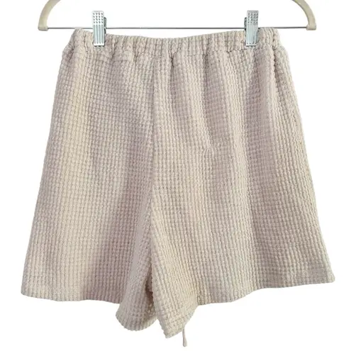 SABO Cream Waffle Knit High Waisted Shorts Women’s Size 2