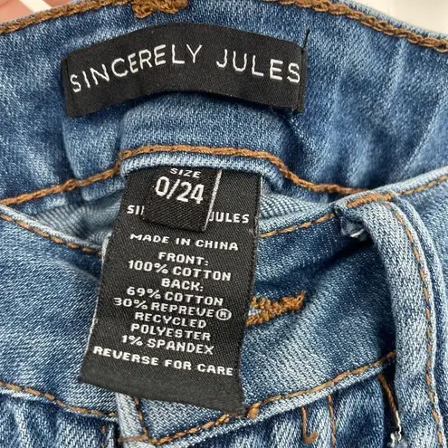 Sincerely Jules Women's Distressed Denim Cut