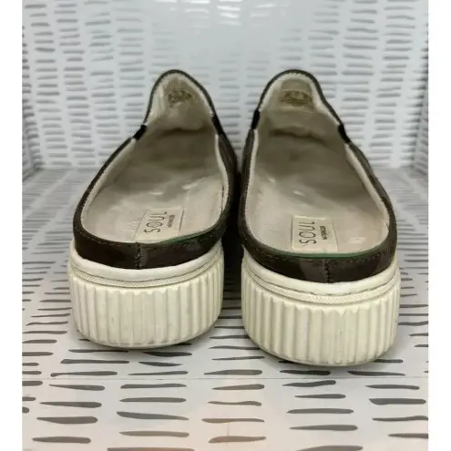 Soul Naturalizer Shoes Womens 9 M Truly Mules Camo Fabric Platform‎ Green