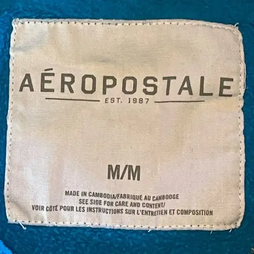 Aeropostale  University So. Cal Blue Zip Front Hoodie Sweat Jacket size Medium