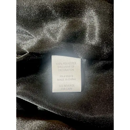 Fever Womens Faux Fur Coat Round Neck Long Sleeves Black Size XL NWT One Snap