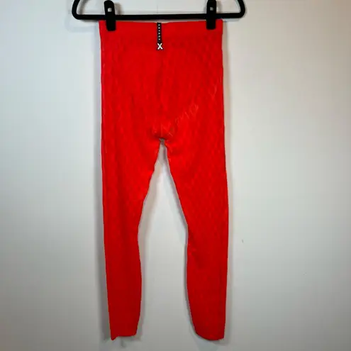 Savage X Fenty Women's Run 2 You High Waist Mesh Leggings Fire Engine Red Medium