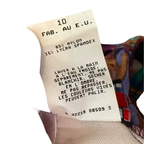 Jantzen Vintage 90s Metallic Hippie Boho Indie Floral Dot One Piece Swimsuit