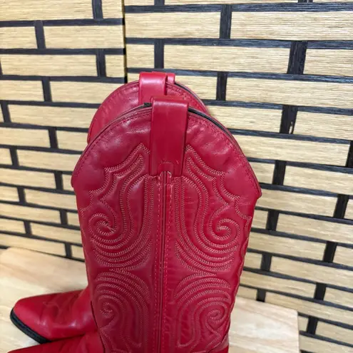 Vittorio Ricci Red Western Cowgirl Boots Size 5