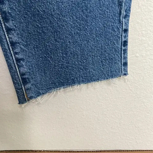 Good American Good Vintage Straight Leg Jeans with raw hem size 4/27 NWT