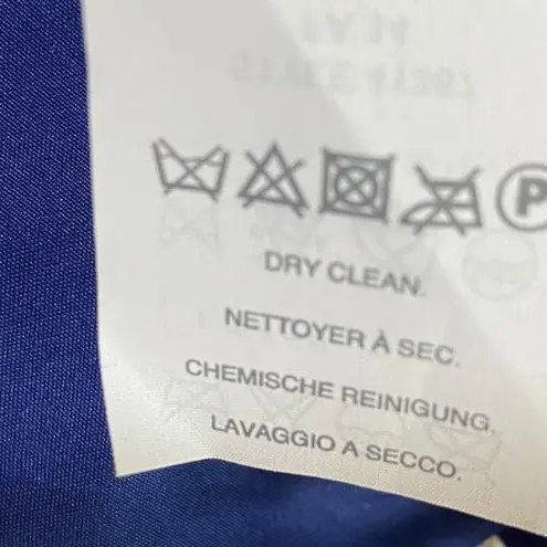 J.Crew  Arabelle Silk Chiffon Gown Strapless Pleated Sweetheart Neck Dark Blue 14