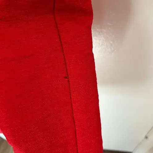 Bardot Women's Devlin Twist Dress in Lipstick Red Fully Lined Back Zip Size 6