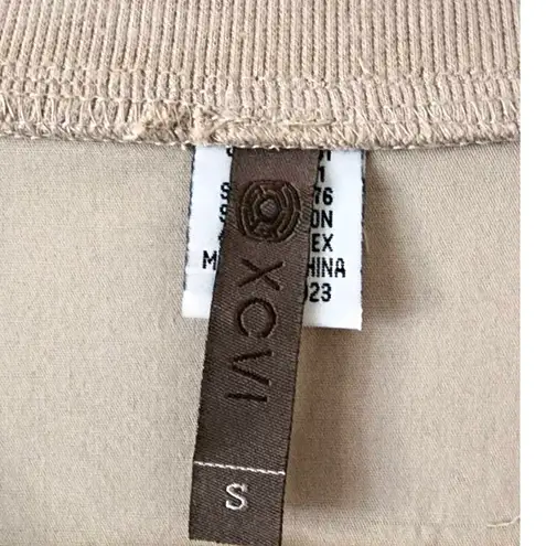 XCVI Tan Lightweight Ruched Jacket Size Small