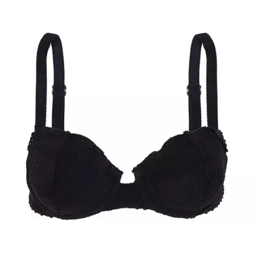 ViX by Paula Hermanny Women's Black Scales Nissi Bikini Top, Size Small, $128