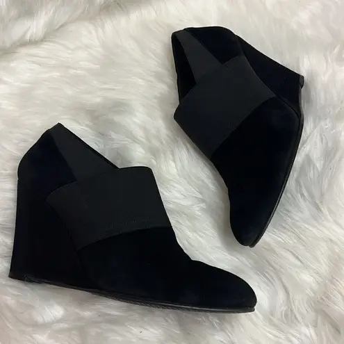 Stuart Weitzman  black suede wedge shoes size 10 B33 - Image 2