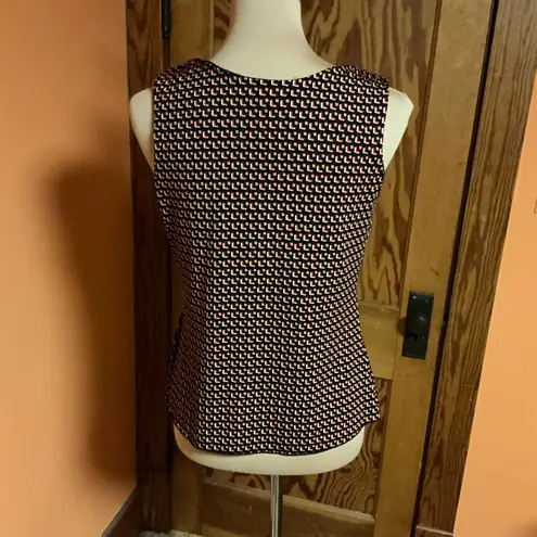 Vtg Y2K geometric plunging sexy tank top