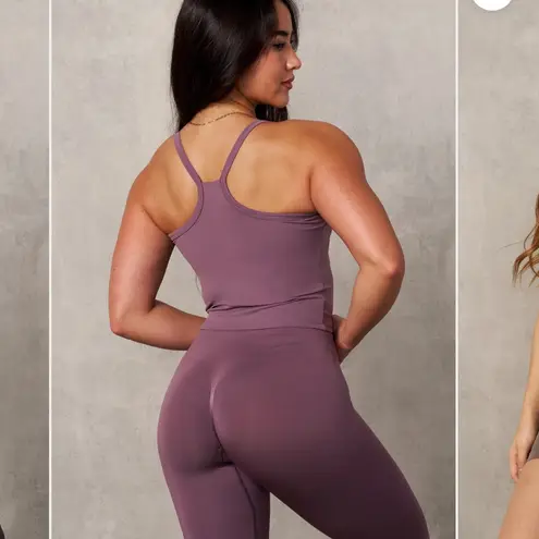 YoungLA CORE EDGE TANK Racerback in Mauve W468 size Small NWT Purple