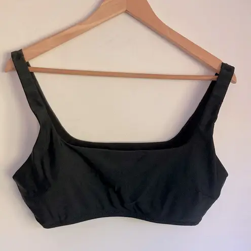 Aerie | Black Scoop Neck Bikini Top sz XL