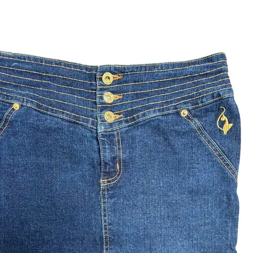 Baby Phat 90's Y2K VTG. DENIM SKIRT SZ. 7 MEDIUM