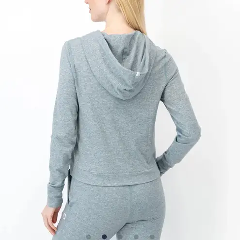 Rhoback Women’s Tempo Performance Hoodie in Heather Gray Size Small