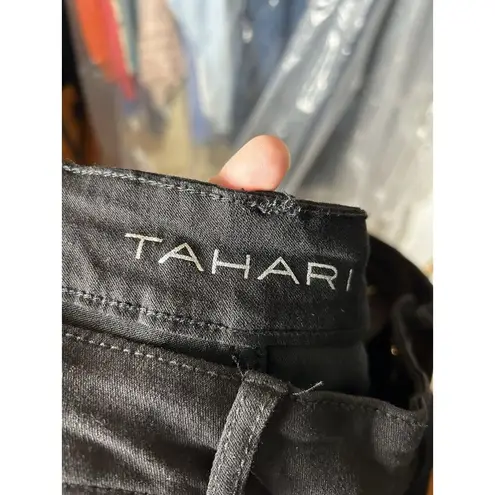 Tahari Women’s Black Jeans Kelly Mid Rise Skinny Stretchy Denim 24W New