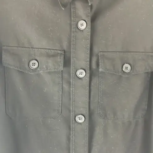 ZARA  Women black button up shirt size small