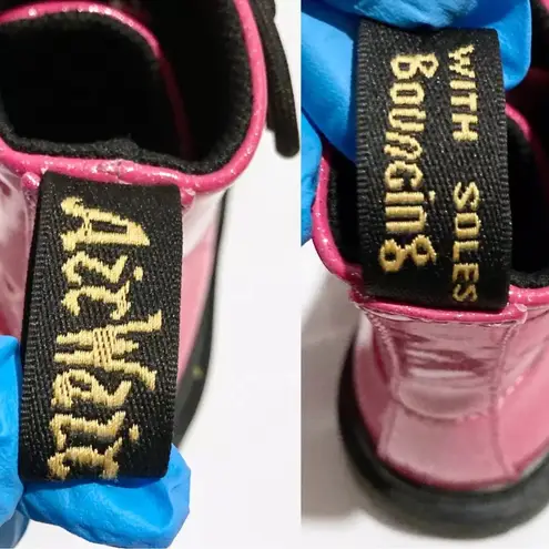 Dr. Martens RARE!  Hot Pink Glitter Boots – Size 6 – New In Box thumbnail 11