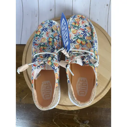 HEY DUDE WOMEN'S WENDY FUNK GARDEN SOIREE SHOES MULTI FLORAL SIZE 7 NWT #011SB