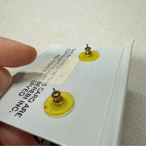 Vintage Edgar Berebi Coral & Gold Tone Earrings Pierced Artsy 1980s Pink