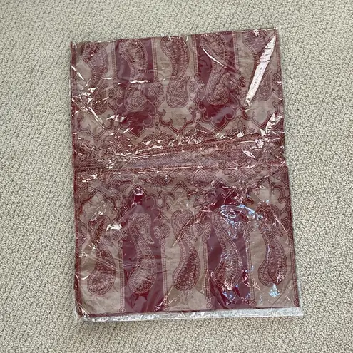 NEW Scarf Wrap 100% Pashmina Gold Dark Red Tassles Luxury Shrug SEALED