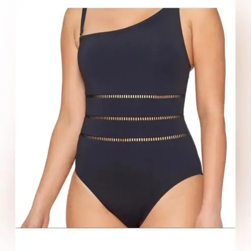 Bleu Rod Beattie One Shoulder Swimsuit - Behind the Seams Black 14 - Image 2