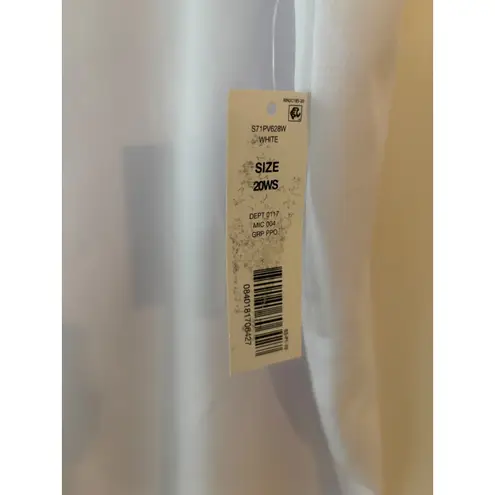 Investments the Park Ave Fit Secret Support White Straight Leg Pants 20WS